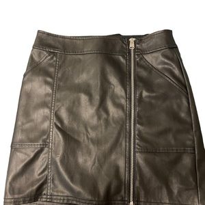 Express Faux Leather Mini Skirt